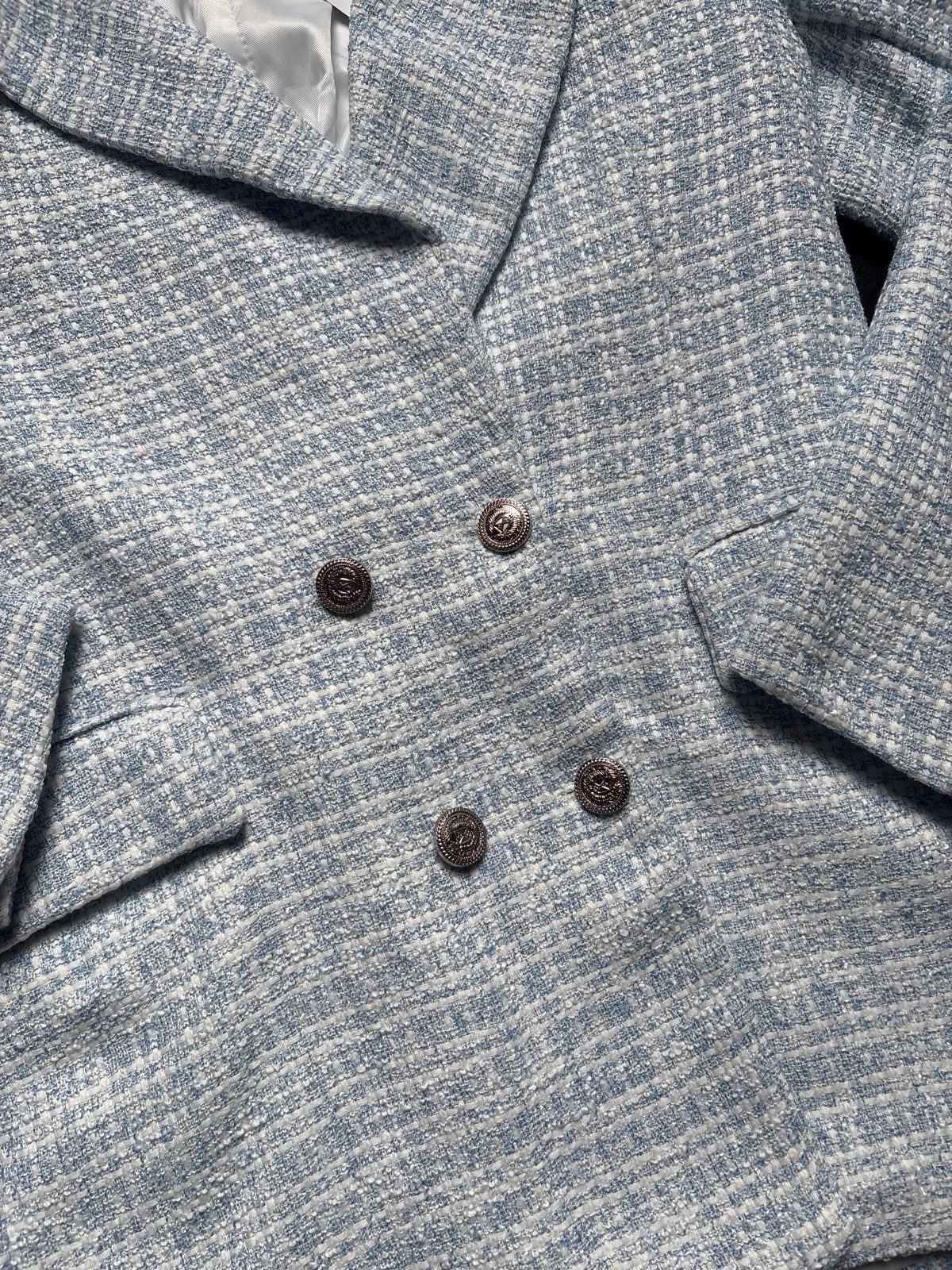 Blazer / chaqueta de tweed nueva con etiqueta talla M – photo 3